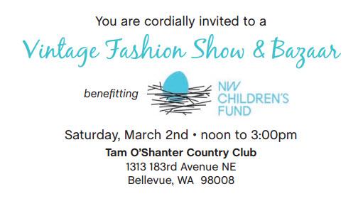 Vintage Fashion Show & Bazaar