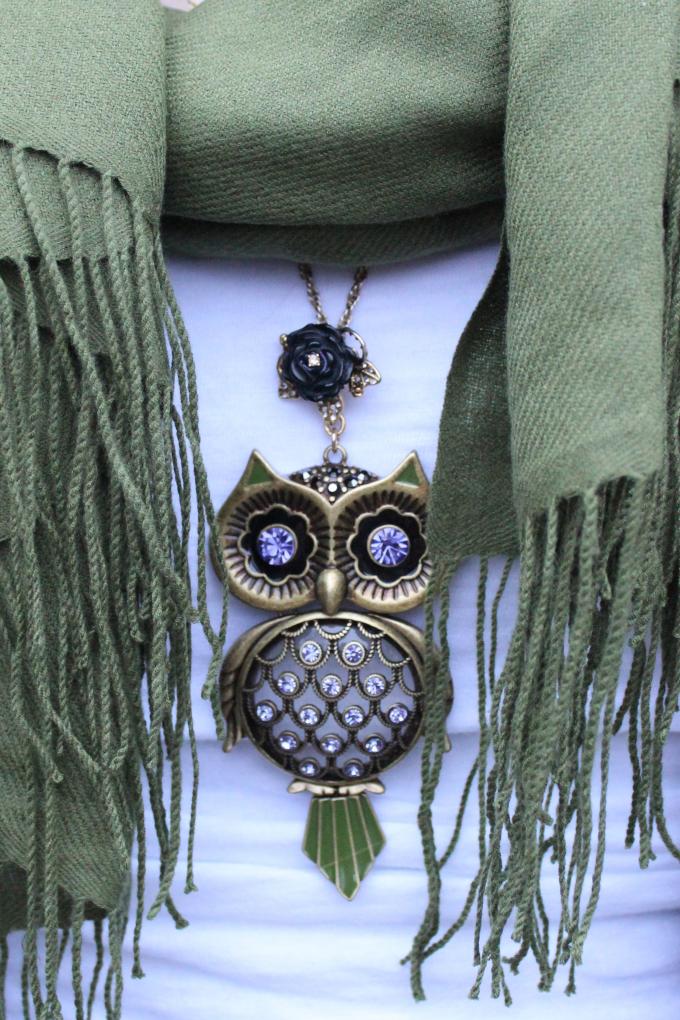 Betsey Johnson Owl Necklace
