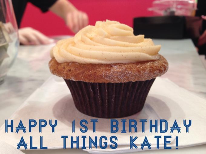 Happy 1st Birthday All Things Kate!