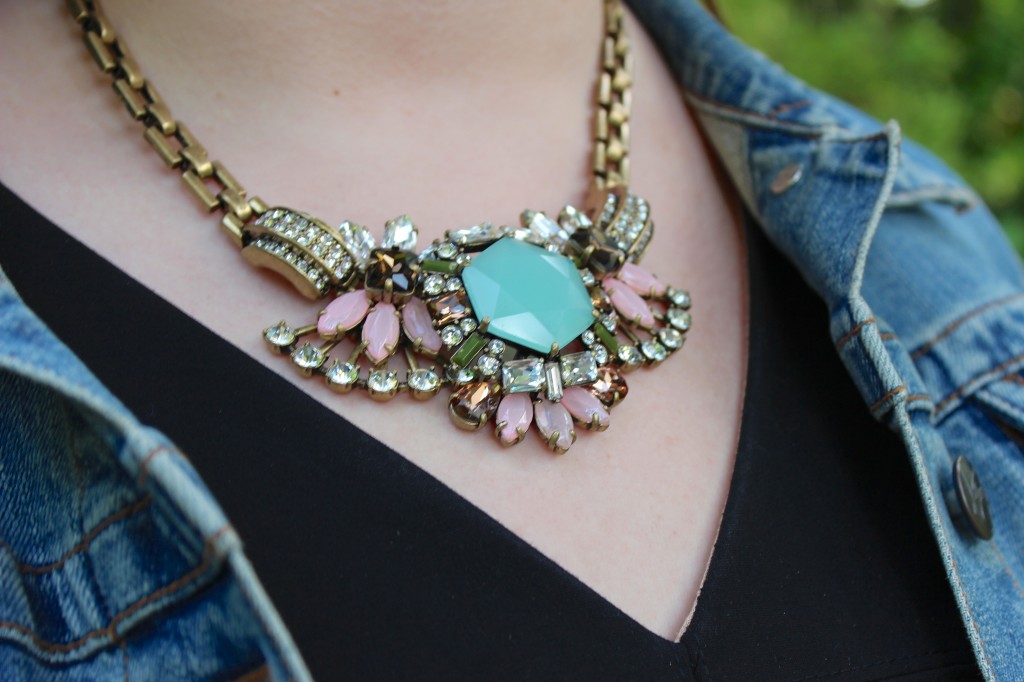 J. Crew Crystal Compilation Necklace