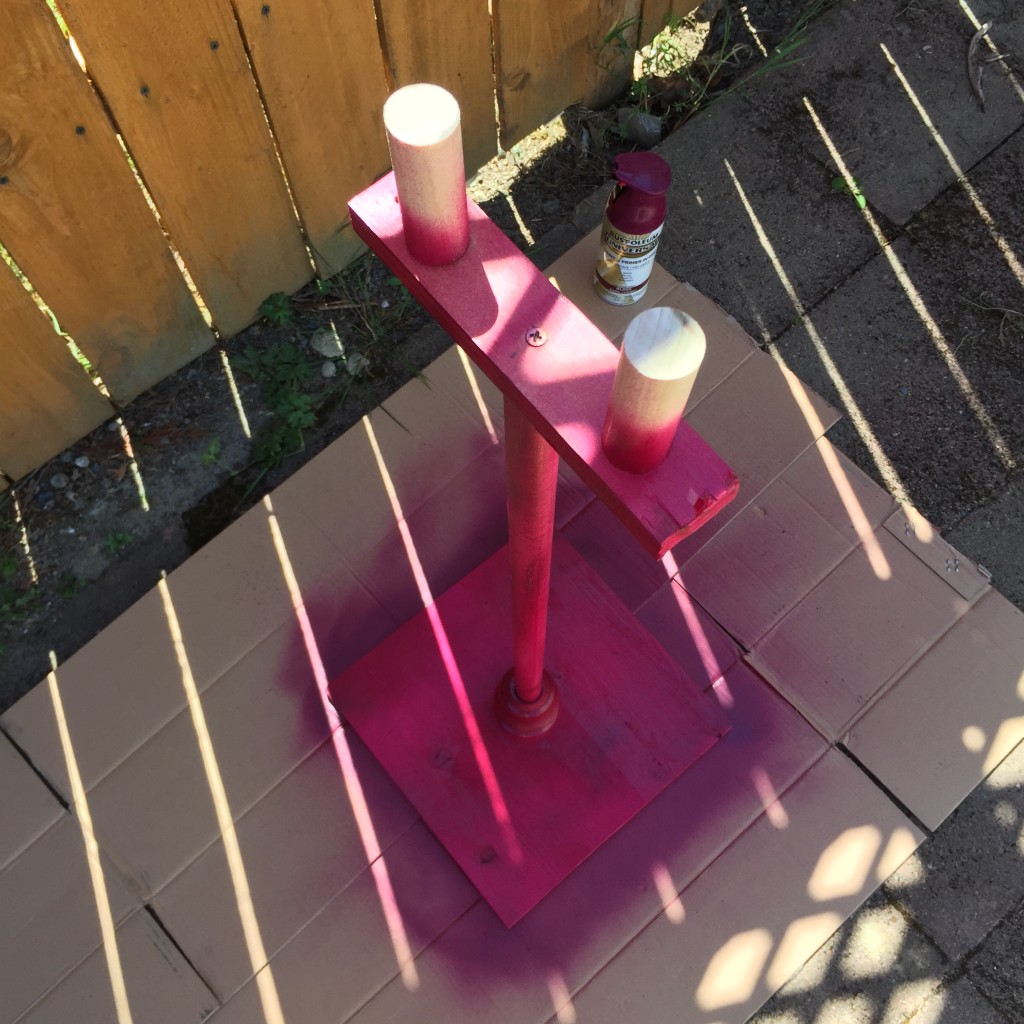 Spray paint to create a pretty mannequin stand