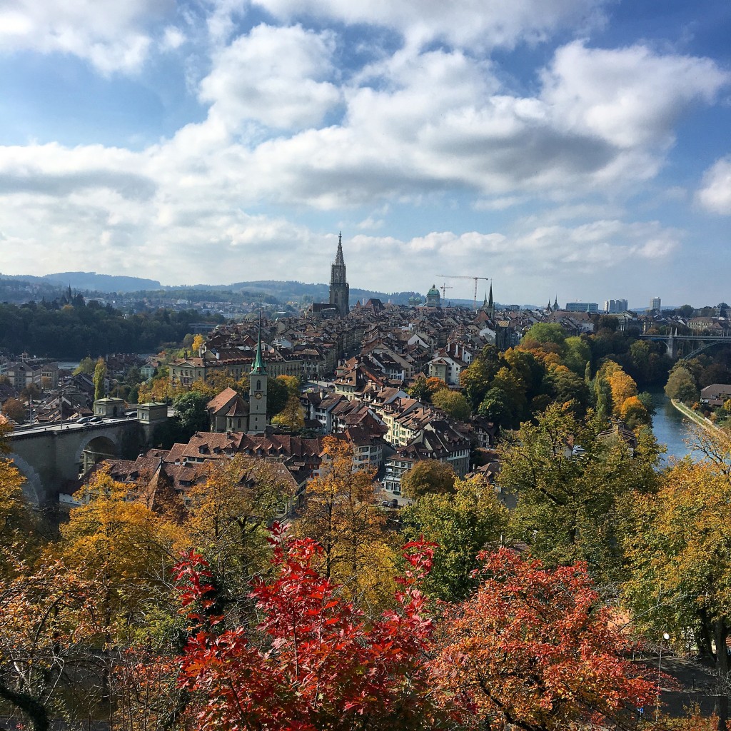 View of Old City Bern from the Rose Garden