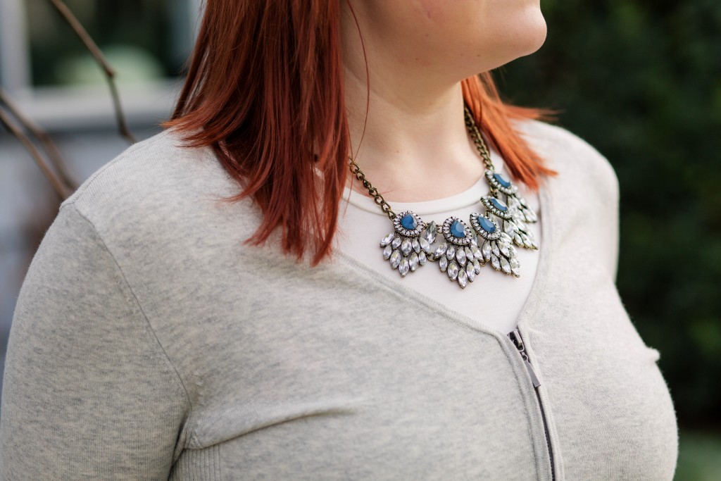 3 - Bauble Bar Blue and Silver layer statement necklace